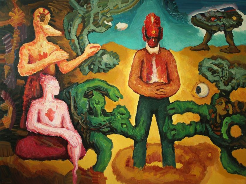 Ritual, 2025. Oil on canvas 150 x 200 cm.